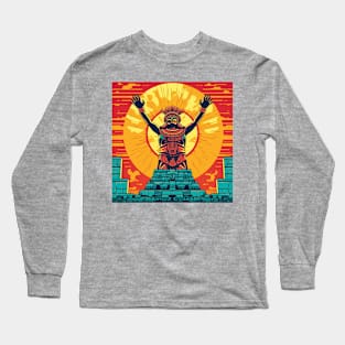 Mayan Warrior - Design 1 Long Sleeve T-Shirt